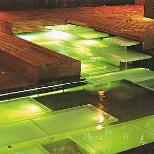 Illuminated pond
